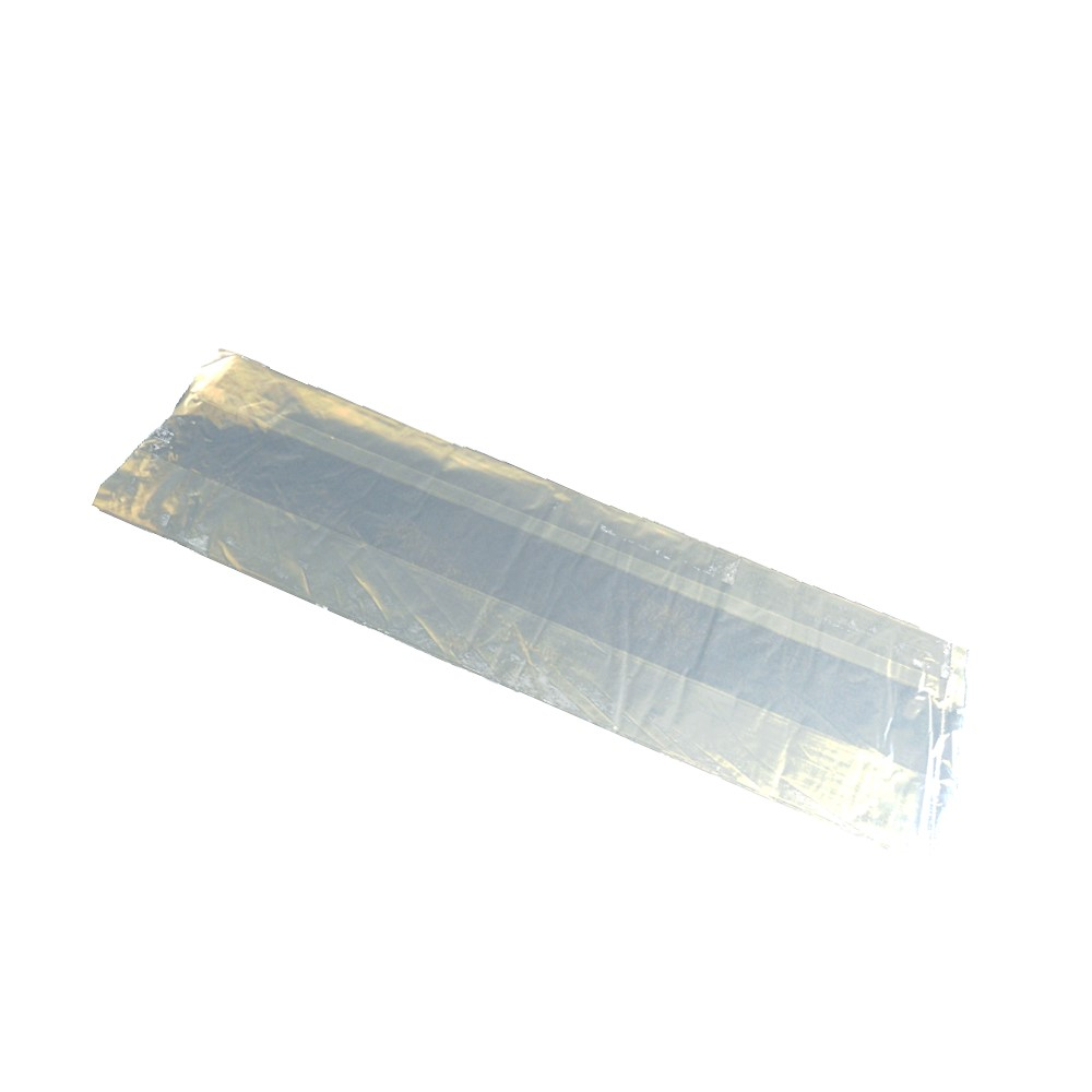Poly Beutel transparent geblockt mit Falte 150x100x500