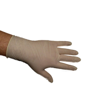 LATEX Handschuhe UNGEPUDERT Größe L