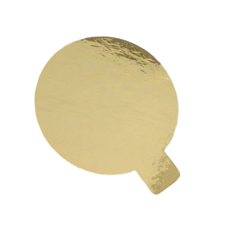 Goldscheiben mit Zunge 8 cm - 200 Stück